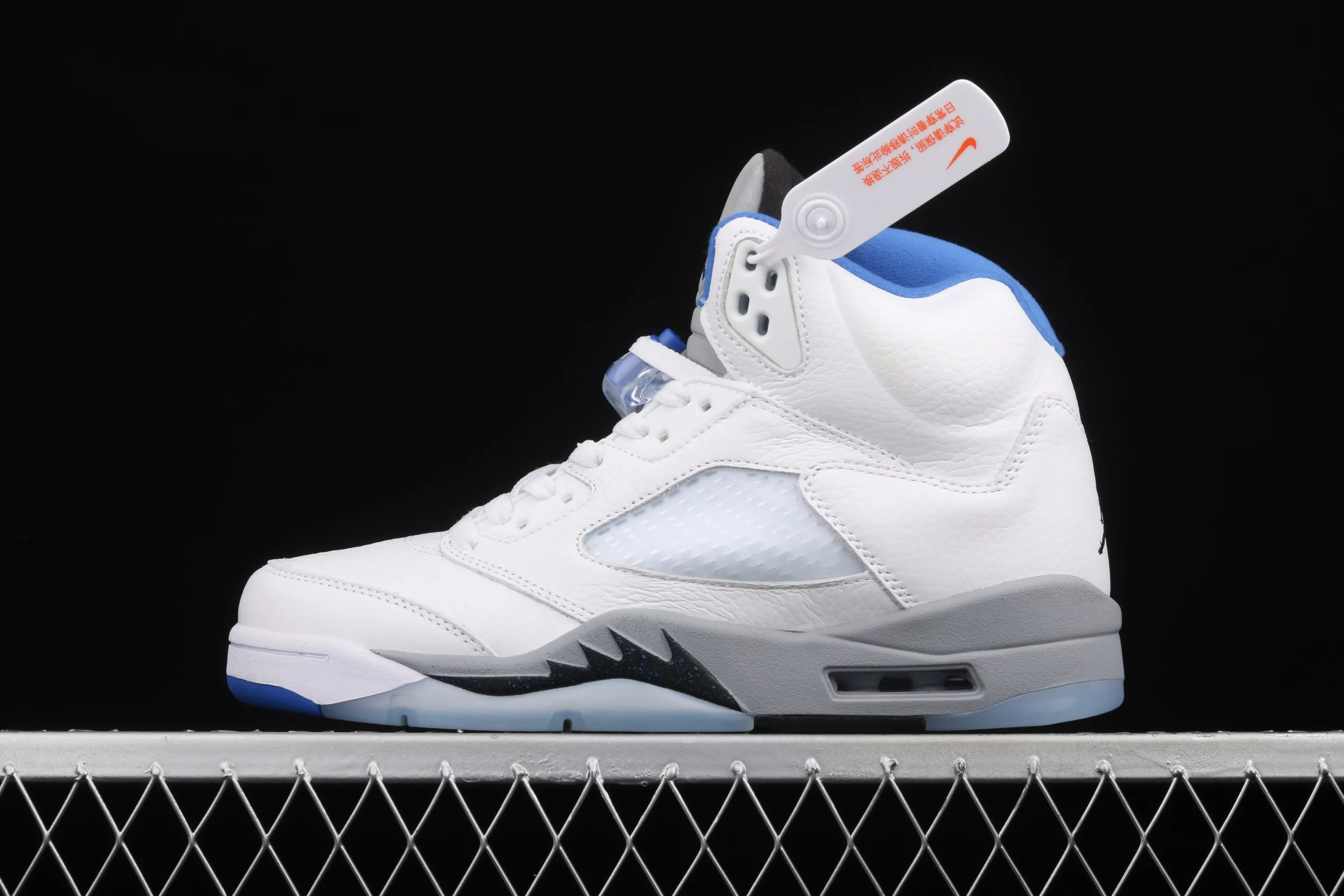 All categories Air Jordan Jordan series basketball shoes Air Jordan 5 J version Air Jordan 5 "Stealth 2.0" AJ5 Joe 5 white and blue color DD0587-140